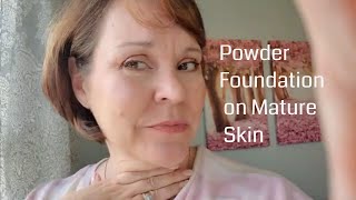 Laura Geller Balance and Brighten Power Foundation On Mature Skin [upl. by Hillari]