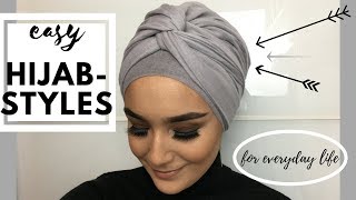 Easy Turban Styles For Everyday Life Hijab [upl. by Ahsienot]