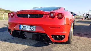 Ferrari F430 with Straight Pipes F1 KILLER SOUNDS [upl. by Chaille]