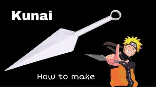 How to Make Kunai from Paper  Origami Naruto  Origami  Ninja Weapon  Paper Craft [upl. by Acul571]