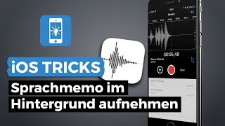 Sprachmemo unter iOS 8 am iPhone im Hintergrund aufnehmen  iPhoneTricksde [upl. by Gareth]