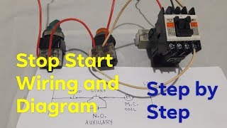 Stop Start Magnetic Contactor Control Circuit Wiring direct online  Local Electrician  Philippines [upl. by Hinch]