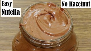 Easy Nutella Recipe Without Hazelnuts – How to make homemade nutella [upl. by Enytsirhc]