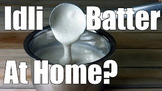 Making Idli Batter For Soft Idlis At Home  Simple Indian Recipes 10 [upl. by Kerwinn]