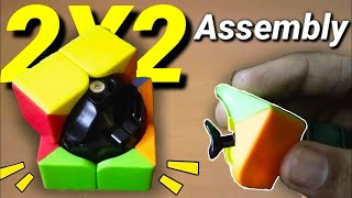 Any 2x2 Rubiks Cube Assembly Tutorial [upl. by Estey]