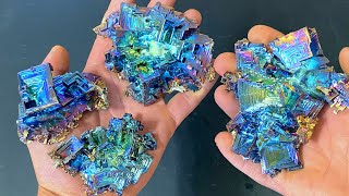 HomeGrown Iridescent Bismuth Metal Crystals [upl. by Onnem]