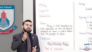 Class 9  Biology  Chapter 1  Lecture 1 Introduction  Allied Schools [upl. by Mairem]