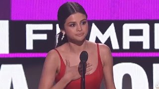 Selena Gomez Speech at AMAs 2016 [upl. by Reine3]