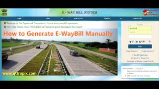 How To Generate EWayBill Manually  in English [upl. by Neahs515]