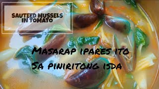 Ginisang Tahong sa Kamatis  Tahong Recipe  Sauteed Mussels  Sabo Sulib [upl. by Bromley]