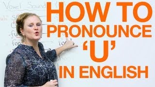 Vowel Pronunciation  u uhoo [upl. by Anen793]