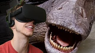 CLOSE ENCOUNTER WITH APATOSAURUS  Jurassic World Apatosaurus  Oculus VR [upl. by Conyers926]