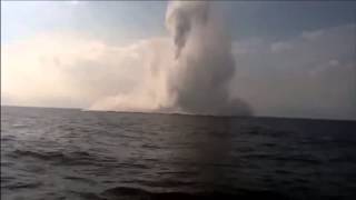 What a sea mine explosion looks like [upl. by Myers287]