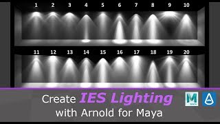 How to use Mayas Photometric and IES Lights [upl. by Hecklau]