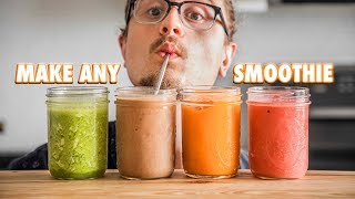 The Easy Guide On Making Just About Any Smoothie [upl. by Ettenej]