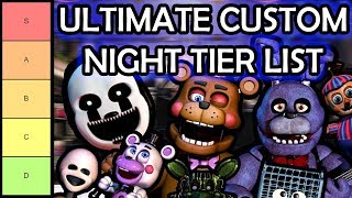 FNAF Ultimate Custom Night Tier List Based on Animatronic AI Difficulty [upl. by Nettirb]