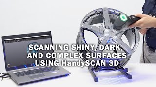 Scanning Shiny Dark or Complex Surfaces Using Creaform HandySCAN 3D Scanner [upl. by Rolland]