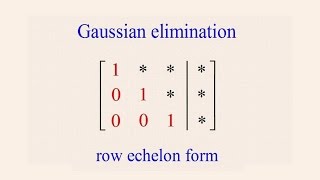 Algebra 54  Gaussian Elimination [upl. by Ynos]