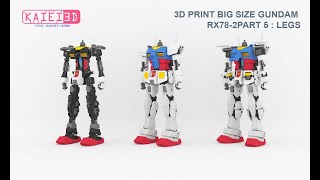 3D print big size gundam RX782 part 5 [upl. by Aiouqahs553]