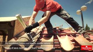 How to fit Clay roofing tiles using dry installation system  Tejas Borja [upl. by Yttocs]