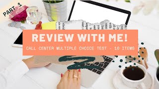 CALL CENTER PRACTICE TEST WITH ANSWERS Multiple Choice Customer Service Outbound Call Questions [upl. by Attayek]