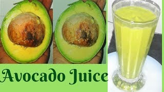 HOW TO MAKE AVOCADO JUICE [upl. by Oibaf]