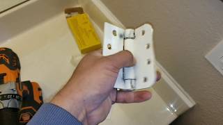 Replacing Spring Loaded Door Hinge [upl. by Buddie]