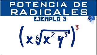 Potenciación de radicales  Ejemplo 3 [upl. by Aicek]