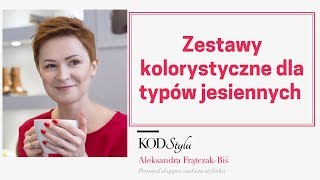 Zestawienia kolorystyczne dla typów jesiennych Zgaszona Jesień Ciepła Jesień Ciemna Jesień [upl. by Lauhsoj]