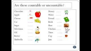 Countable and Uncountable Nouns [upl. by Maighdlin269]