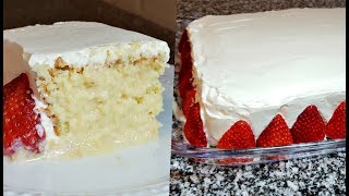 EASY TRES LECHES CAKE  How To Make Tres Leches Cake  Three Milks Cake Recipe [upl. by Culliton]