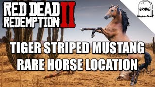 Rare Tiger Striped Mustang Location Red Dead Redemption 2 Horse Guide [upl. by Charlena283]