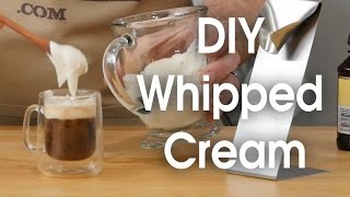 DIY whipped cream in 60 seconds [upl. by Ahsinam375]