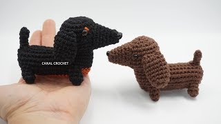 Perro salchicha amigurumi tutorial [upl. by Savvas]