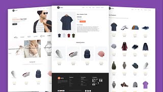 Ecommerce Website With HTML CSS JavaScript  Full Responsive ecommerce Website [upl. by Edwards]