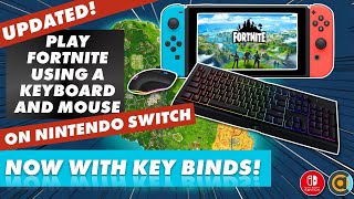 How to play Fortnite with a Keyboard and Mouse on Nintendo Switch Now with keybinds [upl. by Enneirb780]