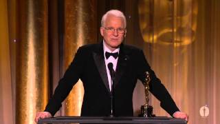 Steve Martin receives an Honorary Award at the 2013 Governors Awards [upl. by Aillil]