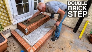 Building Double Brick Step From Start To Finish [upl. by Reseta832]