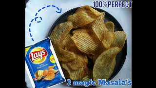 How to make LAYS chips at home  Blue lays recipe  Crispy Potato wafers market stylecookingdrama [upl. by Hareenum98]