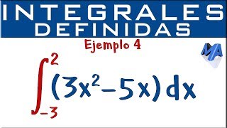 Integrales definidas  Ejemplo 4 [upl. by Rosenstein]