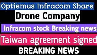 Optiemus Infracom ShareDrone CompanyOptiemus Infracom stock Breaking newsTaiwan agreement signed [upl. by Adnohsak122]