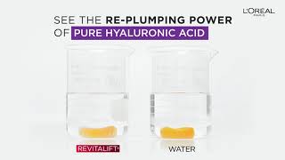 See the RePlumping Power of Pure Hyaluronic Acid Serum  LOreal Paris [upl. by Tnarg757]