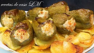 PIMIENTOS RELLENOS DE CARNE RECETA FÁCIL Y RÁPIDA [upl. by Phoebe]