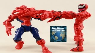 Marvel Super Hero Mashers Hobgoblin Agent Venom amp Carnage Figures Review [upl. by Annaerb]