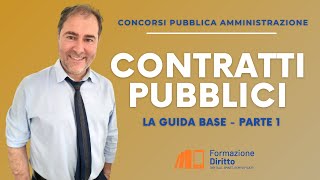 Concorsi Pubblica Amministrazione  Contratti Pubblici  La Guida base Parte 1 [upl. by Toshiko]