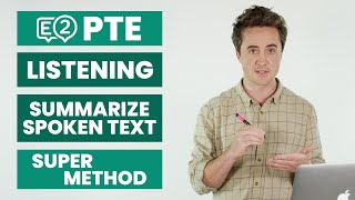 PTE Listening Summarize Spoken Text  SUPER METHOD [upl. by Eibob]