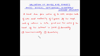 Bonds  Semiannual interest payments  Example 1 [upl. by Htenay]