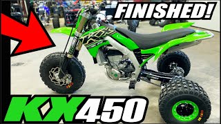 2020 KX450 kawasaki BVC TRIKES Dirt bike to Three Wheeler Conversion Build Finished [upl. by Odyssey560]