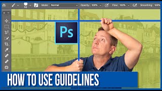 Place Guides In Photoshop [upl. by Africa]