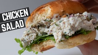 CHICKEN SALAD SANDWICH with homemade potato buns  Perfect Chicken Salad Recipe [upl. by Eisler867]